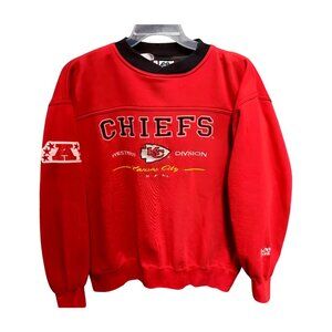 Vintage 90's CHIEFS Sweatshirt Crewneck LEE  Kansas City Red Kingdom RARE